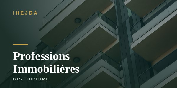 BTS Professions Immobilières