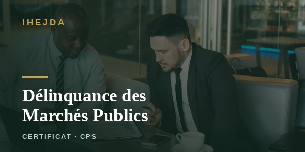 Délinquance des Marchés Publics